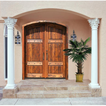 Portas de folhosa sólidas Contempory exteriores exteriores, porta de madeira